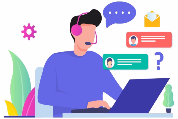 پشتیبانی تلفنی برای رضایت مشتری