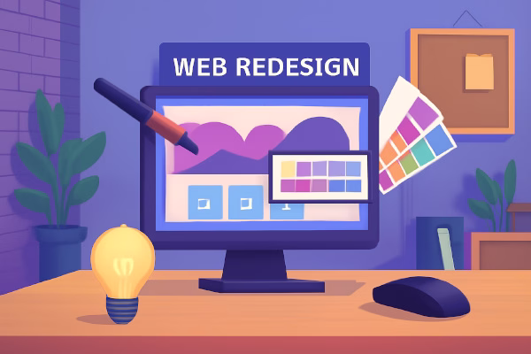فرایند طراحی مجدد سایت