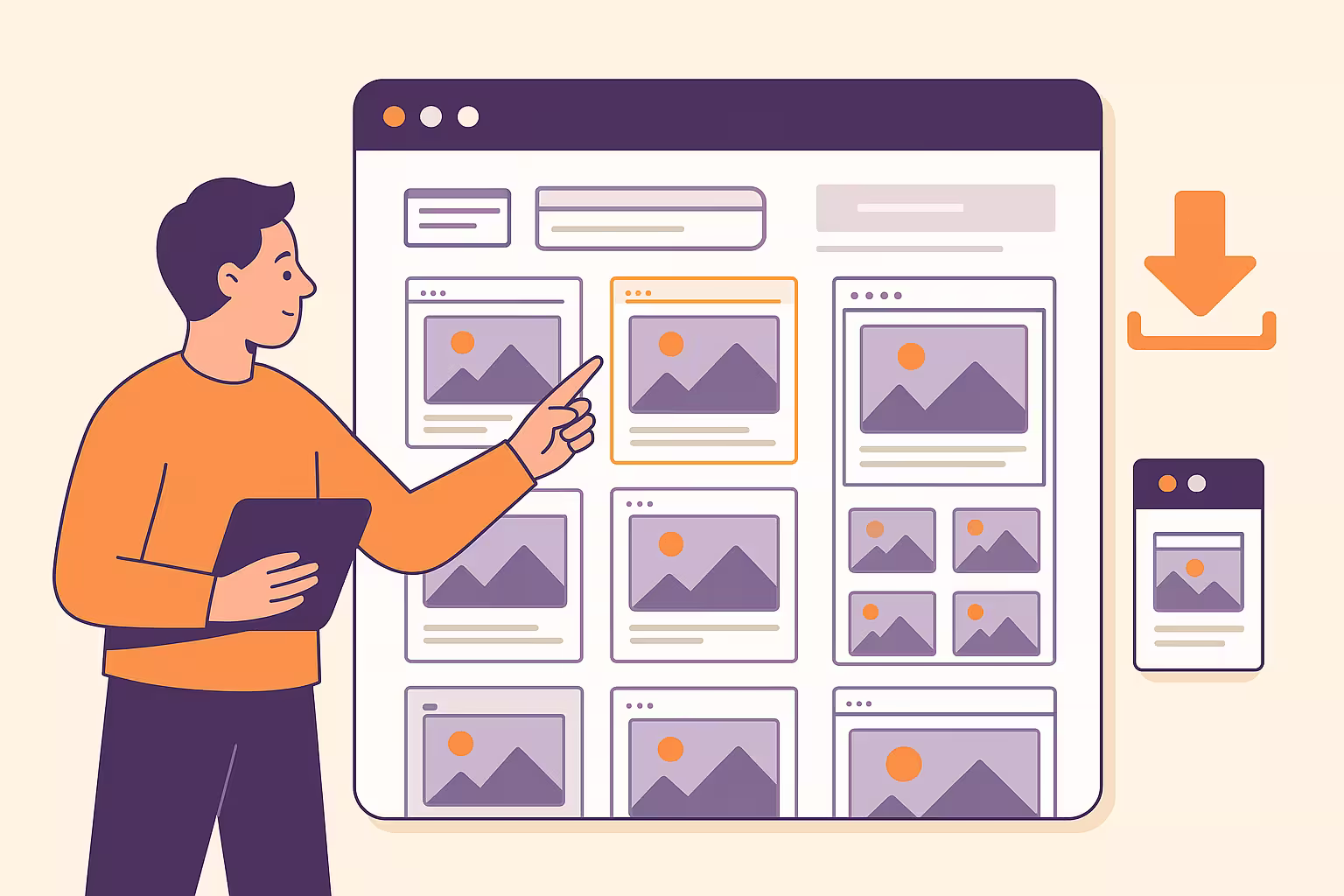 قالب راست چین