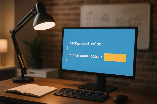 تغییر رنگ پسزمینه از طریق CSS سفارشی