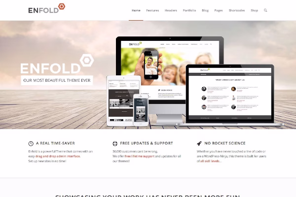قالب وردپرس Enfold مناسب برای سایت شما