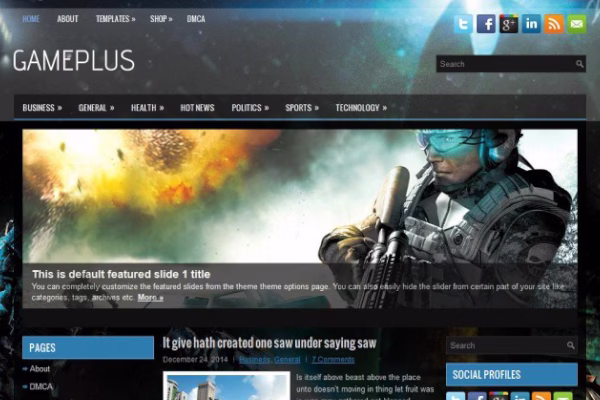 قالب وردپرس GamePlus انتخابی جذاب برای گیمرها