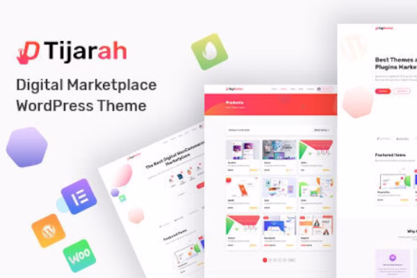 قالب وردپرس Tijarah مناسب راهاندازی مارکت