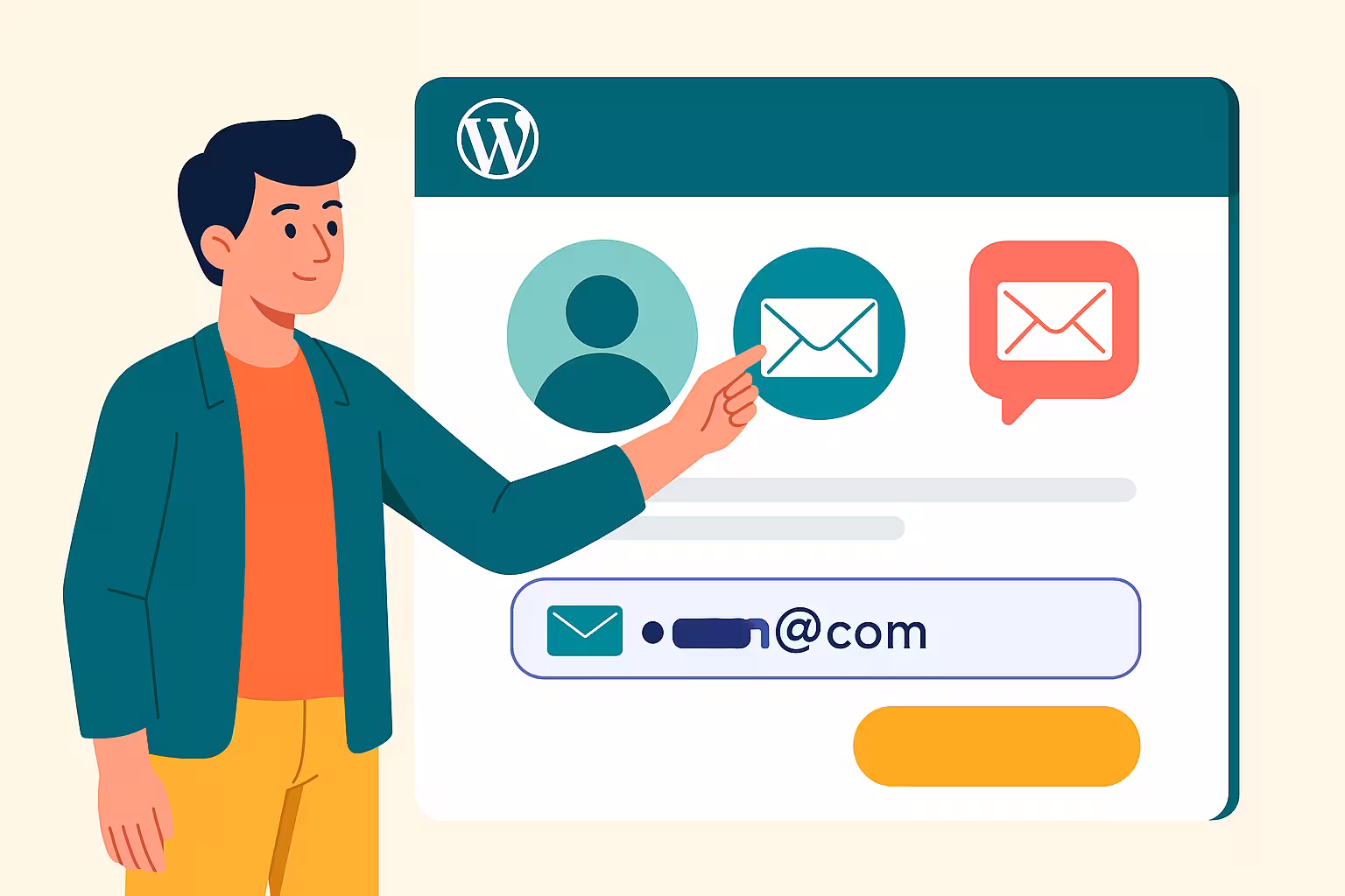 تغییر ایمیل در وردپرس