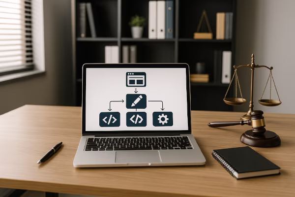 مراحل طراحی سایت وکالت