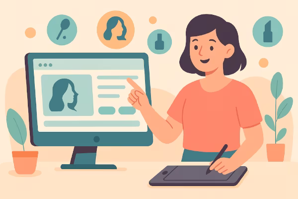 طراحی سایت سالن زیبایی