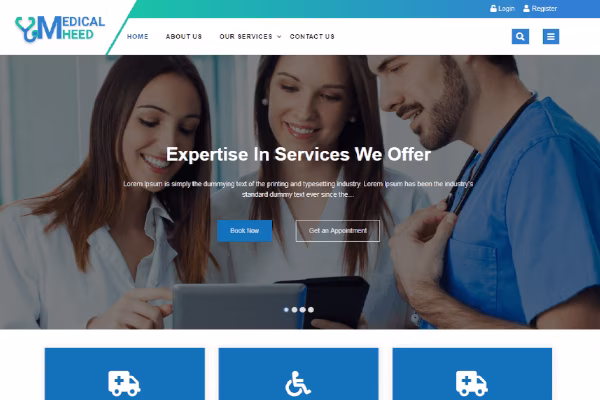 قالب پزشکی وردپرس Medical Heed