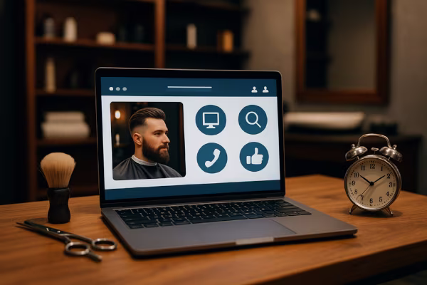 امکانات طراحی سایت آرایشگاه مردانه