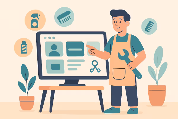 طراحی سایت آرایشگاه مردانه