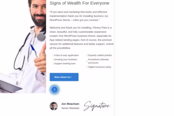 ویژگیهای بارز قالب پزشکی وردپرس Medical Heed