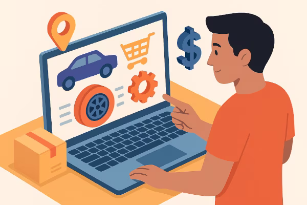 طراحی سایت لوازم یدکی