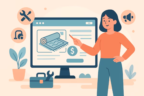 خدمات طراحی سایت قالیشویی شامل چه مواردی است؟