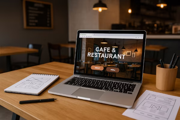 طراحی سایت کافی شاپ و رستوران برای جذب مشتری بیشتر