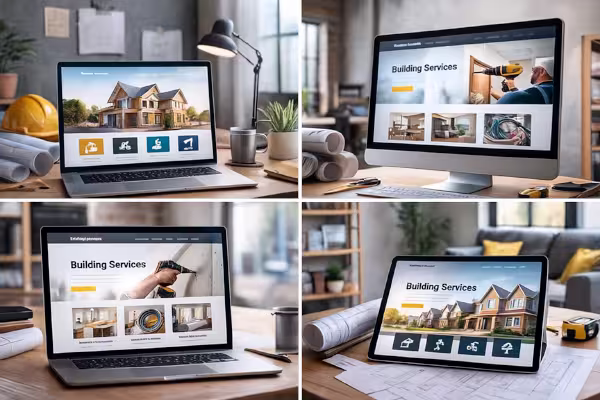 ویژگیهای کلیدی سایت خدمات ساختمانی