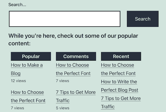 صفحه 404 ایجاد شده با استفاده از کد