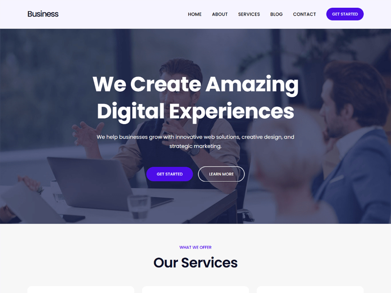 Creativ Business FSE theme
