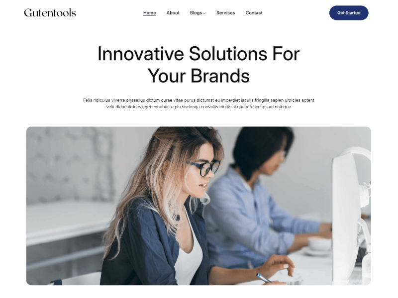 قالب وردپرس کسب و کارها Gutentools