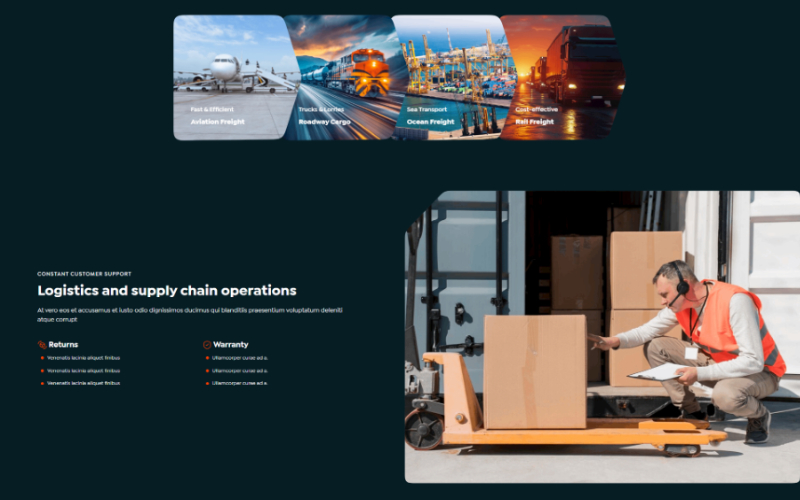 Logistics Provider CONSTANT CUSTOMER SUPPORT