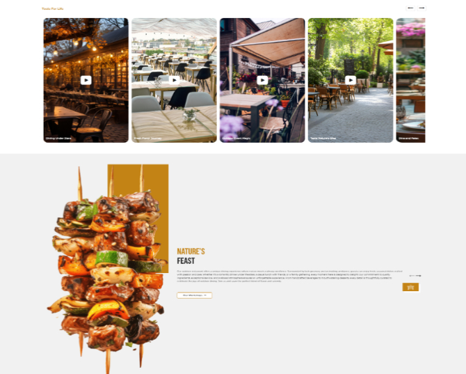 Outdoor Restaurant tools for life