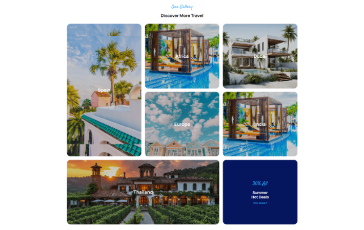 Travel Booking Offers coutries