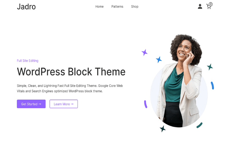 قالب وردپرس مینیمالیستی Jadro