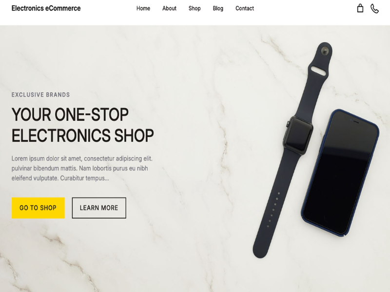 قالب وردپرس Electronics Store eCommerce